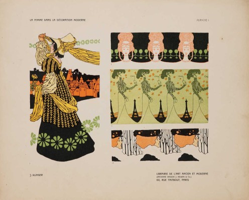 [Клингер Ю. Женщина в современных украшениях]. [c. 1902].